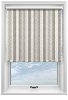 Emily Bond Oscar Stripe, Smoke - Twist&Fit Roller Blind
